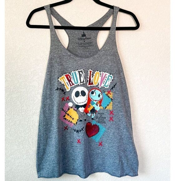 Disney Parks True Love Jack and Sally Nightmare Before Christmas Tank Size Mediu - Picture 1 of 4
